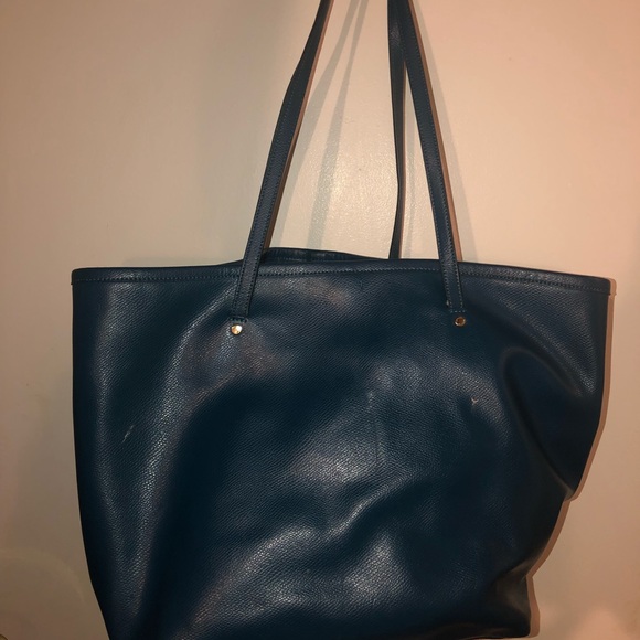 Coach Lathe Blue leather tote bag - Picture 3 of 5